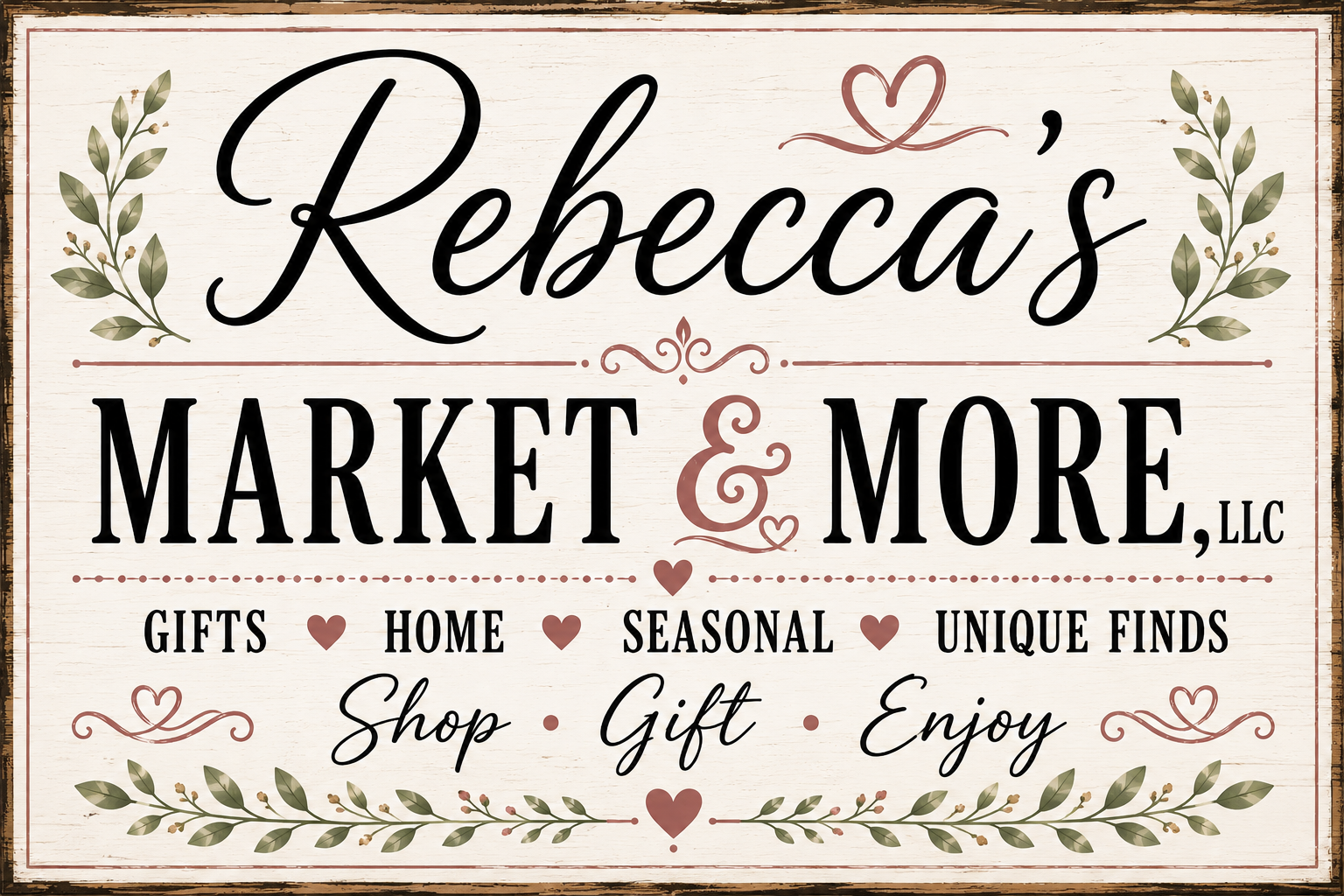 Rebecca's Market & More, LLC — Gifts, Home, Seasonal and Unique Finds