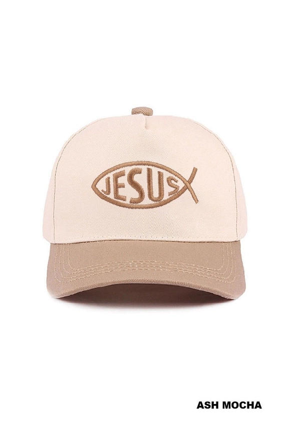 Jesus Fish Symbol Cap