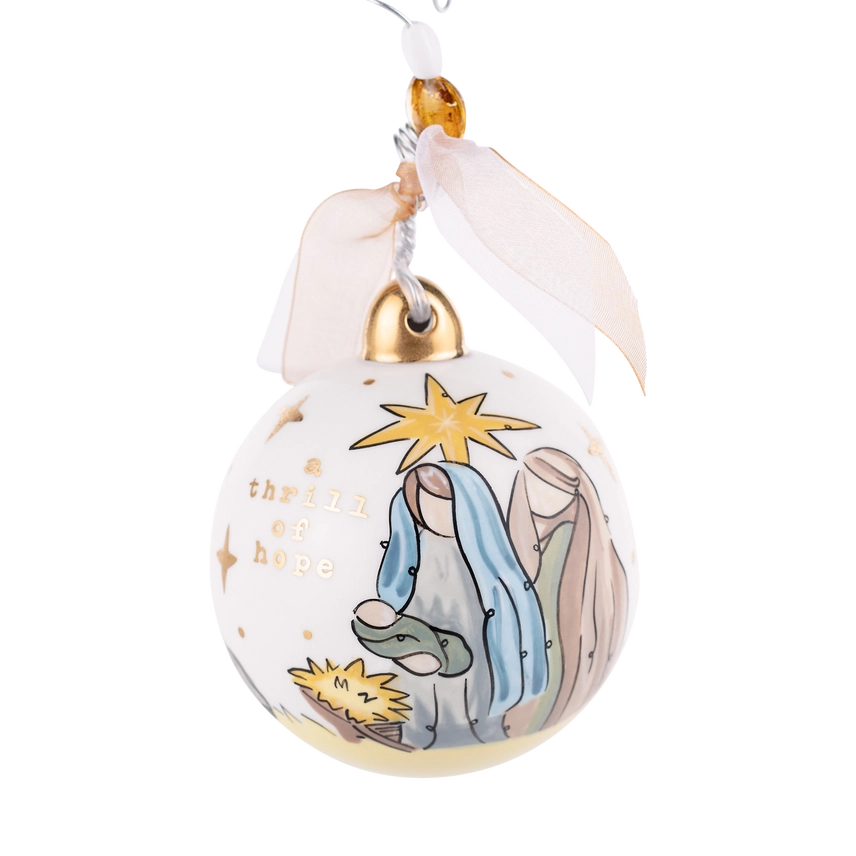 Gold Star Thrill of Hope Ornament
