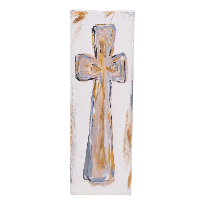 Neutral Cross Canvas
