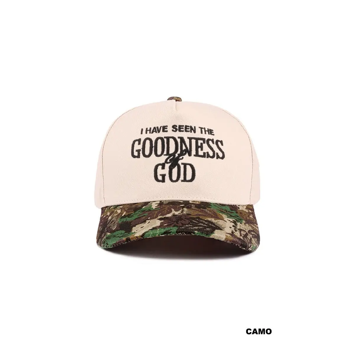 I Have Seen The Goodness Of God 2-tone Cttn Cap (CAMO / 1(ONE SIZE))
