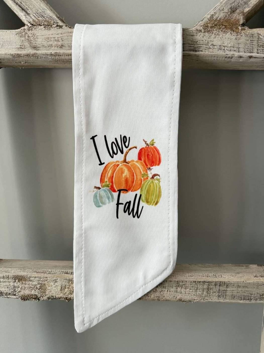 I LOVE FALL WREATH SASH