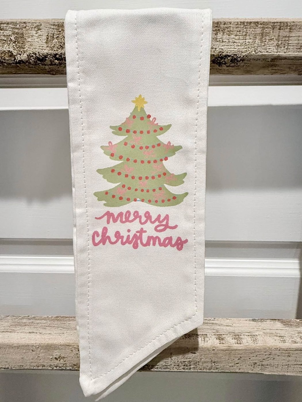Christmas Tree Wreath Sash