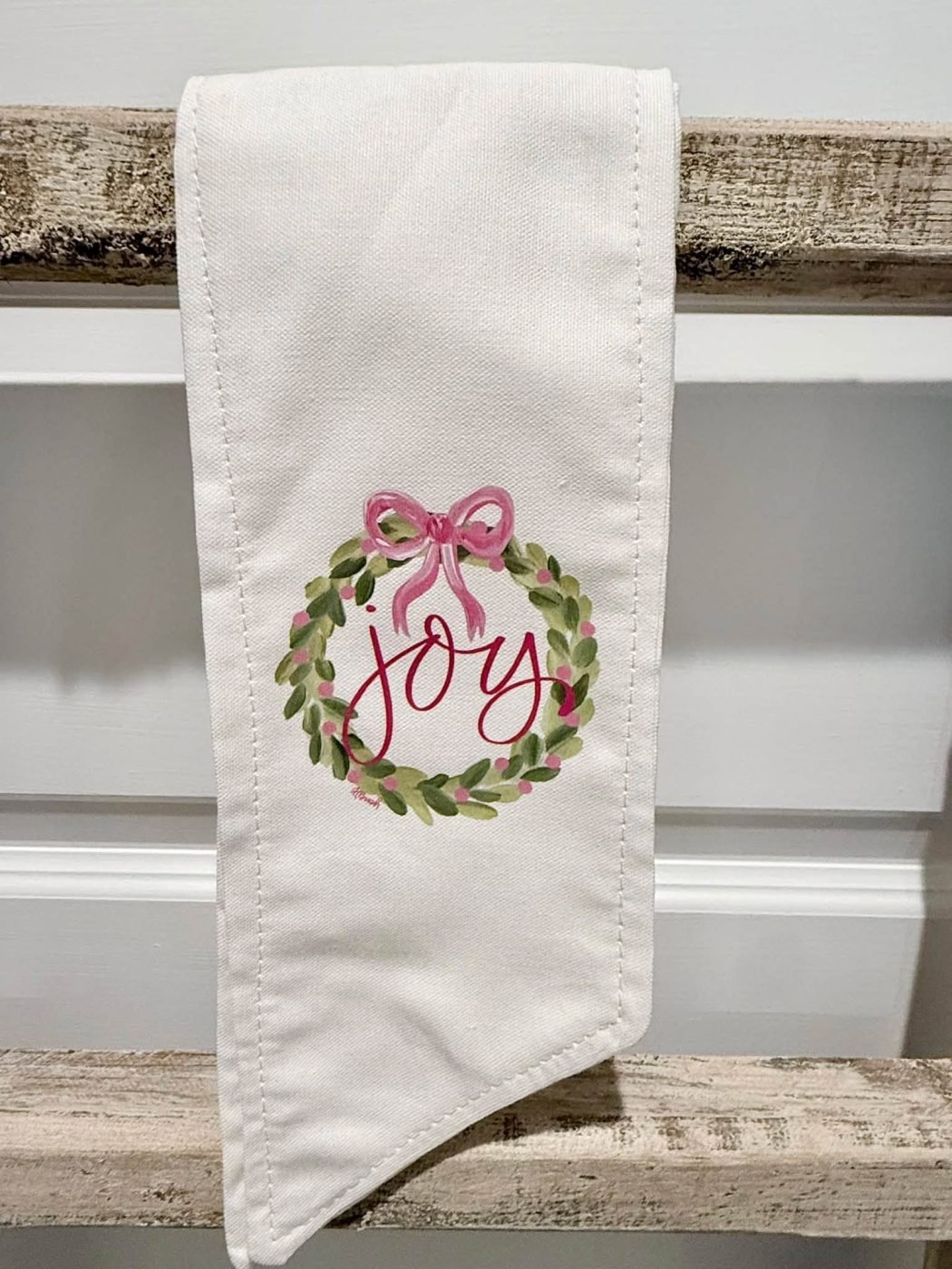 Joy Wreath Wreath Sash