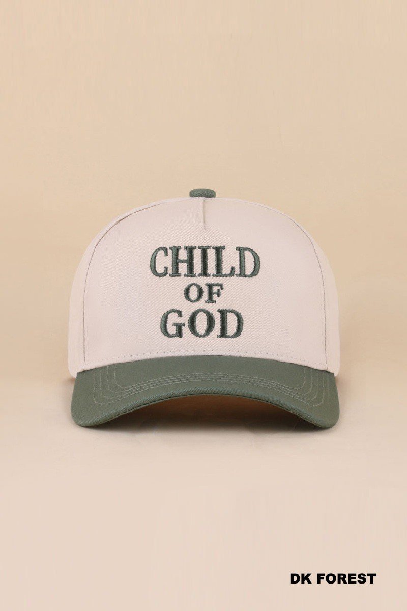 Child Of God Cap-Forest Green