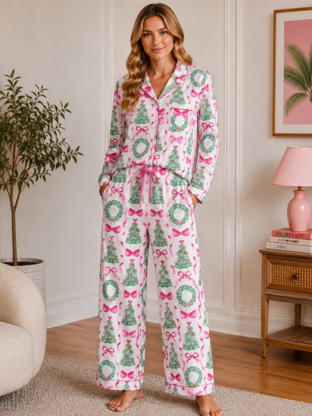 Holiday Collection - Pink Trees Pajama